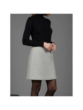 Club Monaco Gray Houndstooth Mini Skirt gray size 8 NWT
